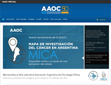 Tablet Screenshot of aaoc.org.ar